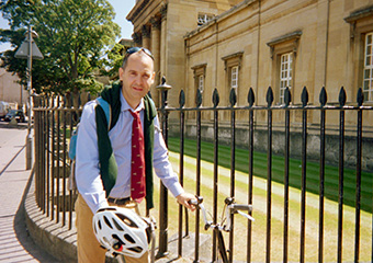 Paul Nightingale in front of Oxford University Press